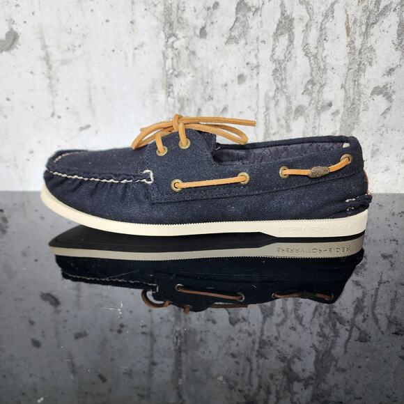 Fidelity for Sperry Top Sider Boat shoes, size 10.5, wool uppers, color black - Picture 2 of 5